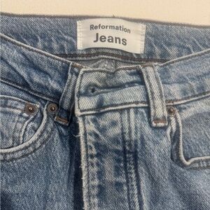 Reformation Light Blue Denim Jeans Serena High Skinny Jean